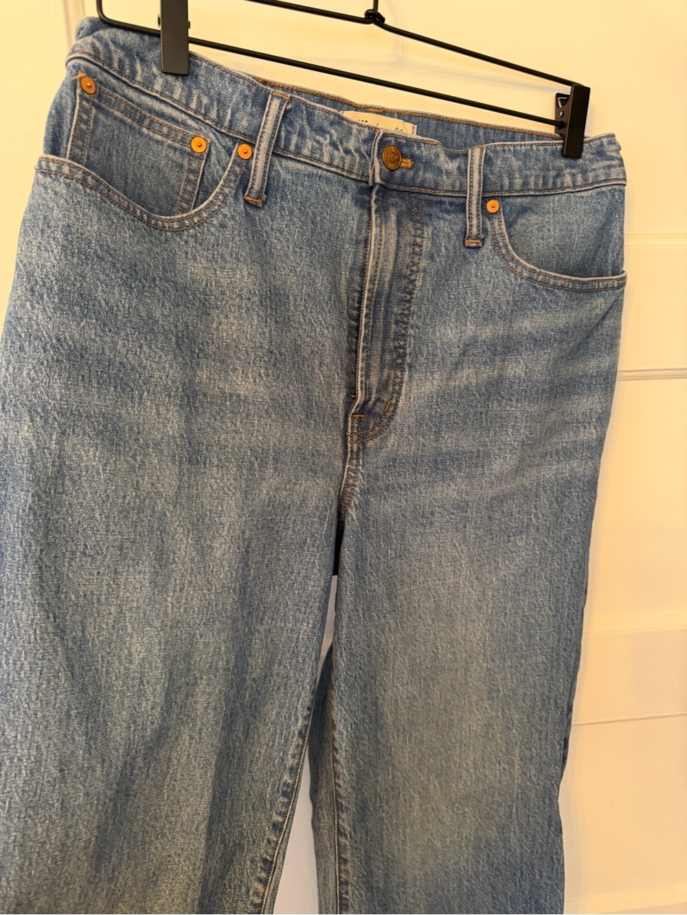 Madewell The Perfect Vintage Wide Leg Crop Women's Jeans in Medium Blue Wash - Picture 2 of 11